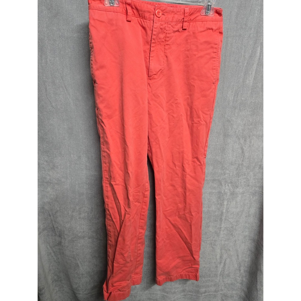Vineyard Vines Breaker Pants Mens 28x30 Coral Pink Salmon Cotton Chino Chinos